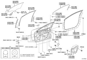 Front Door Shell (Right) 67001-03081 for Toyota BZ3