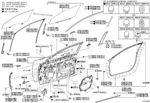 Front Door Shell Right 67001-07060 for Toyota Avalon