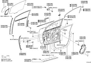 Front Door Shell Right 67001-08080 for Toyota Sienna