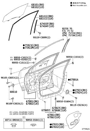 Front Right Door Check 68610-0R040 for Toyota RAV4