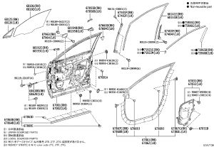 Front Shell (Right) 67001-0R110 for Toyota Wildlander