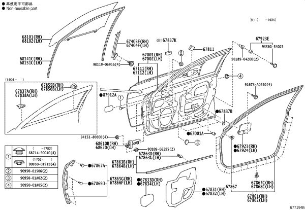Front Door Shell Left 67002-30A41 for Lexus GS F