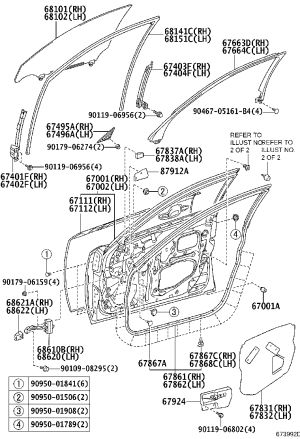 Front Door Check Right 68610-53031 for Lexus IS F