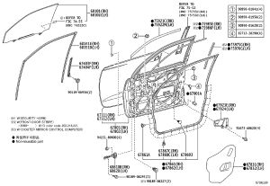 Front Door Shell Right 67001-60711 for Toyota Land Cruiser Prado