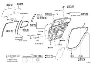 Rear Cover (Right) 67003-02620 for Toyota Corolla