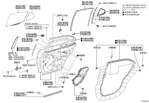 Rear Door Shell Left 67004-06331 for Toyota Camry