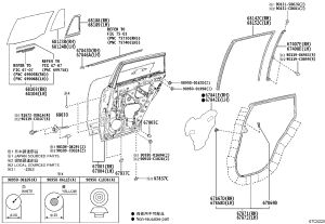 Rear door shell (right) 67003-0A070 for Toyota FRONT LANDER