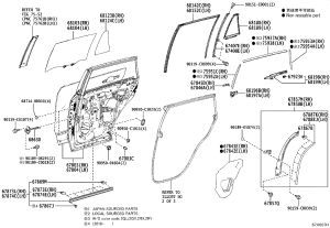 Rear Cover (Left) 67004-0R131 for Toyota RAV4