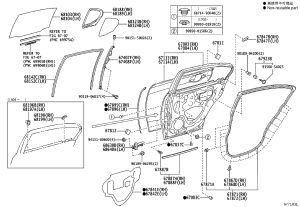 Rear Door Shell Right 67003-30651 for Lexus GS F