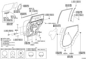 Rear door shell (left) 670040-A060 for Toyota Corolla