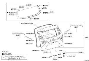Tailgate 67005-08170 for Toyota Sienna