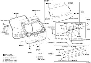 Lower Exterior Door Trim Panel Assembly 76802-0R050 for Toyota RAV4