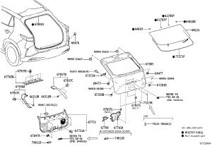Tail Cover Interior Trim Panel 67750-46010 for Lexus RZ450E