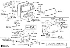 Tail Cover 67005-60F90 for Toyota Land Cruiser Prado