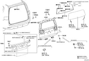 Rear Cover 67005-60L20 for Toyota Land Cruiser