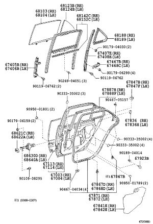 Rear Door Seal Strip Bottom Left 67888-50030 for Toyota Celsior