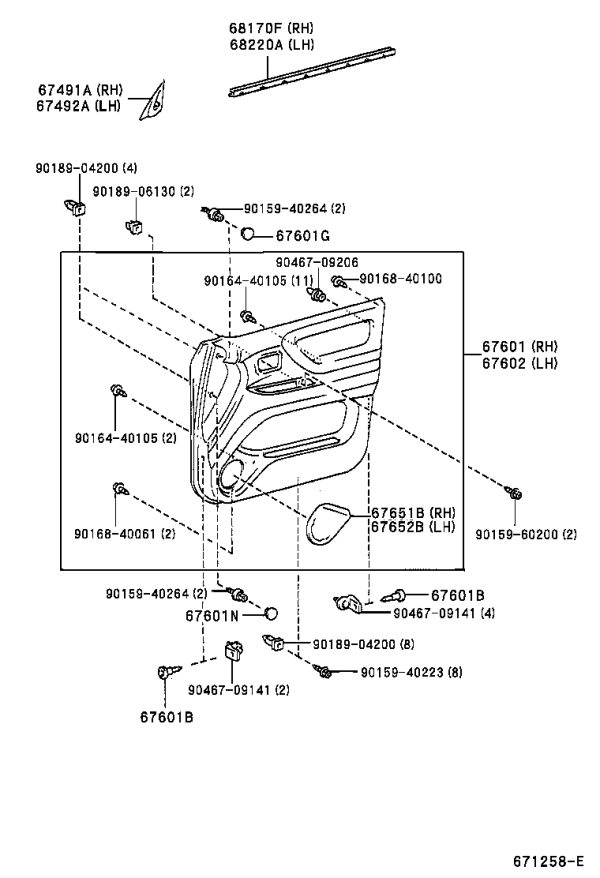 Bolt 90159-40264 for Toyota Land Cruiser