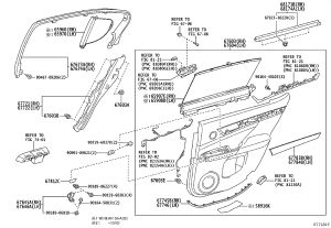 Rear Door Window Frame Trim Panel 67673-30150 for Lexus GS Series