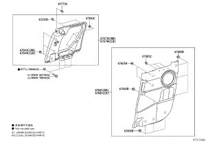 Snap fastener 67771-35040 for Toyota 4RUNNER