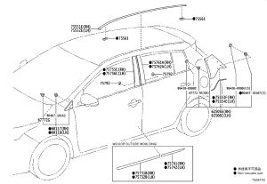 Snap Fastener 67772-95J03 for Toyota C-HR