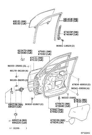 Front Door Limit Switch 68610-60051 for Toyota Land Cruiser