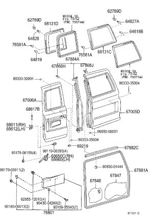 Tail Cover Sealing Strip 67881-60111 for Toyota Land Cruiser