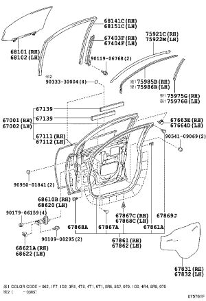 Front Limit Stop 68620-48020 for Toyota HARRIER