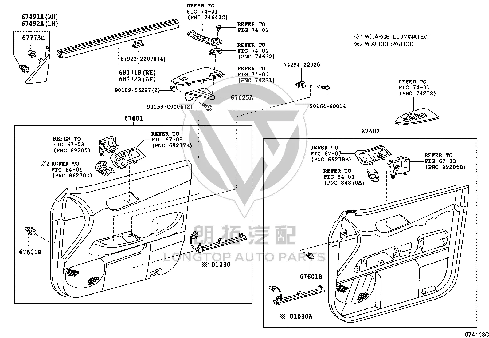 Front Door Glass Weatherstrip 68171-0P010 for Toyota REIZ