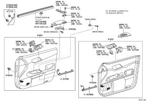 Front Door Glass Strip Left Inner 68172-0P010 for Toyota Reiz