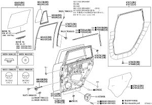 Rear Bumper Stop (Right) 68630-0K070 for Toyota FORTUNER