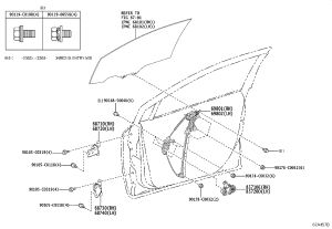 Front Door Hinge 68710-02031 for Toyota Avalon