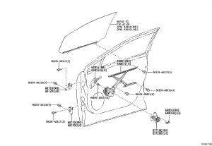 Front Right Power Window Motor 85710-48121 for Lexus RX