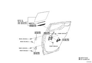 Rear Door Hinge Bottom Left 68780-0D021 for Toyota C-HR
