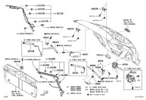 Rear Cover Hinge (Upper Left) 68810-0K100 for Toyota FORTUNER
