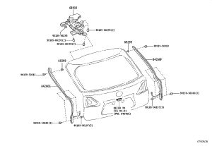 Tailgate Lift Motor 68910-48023 for Lexus RX270