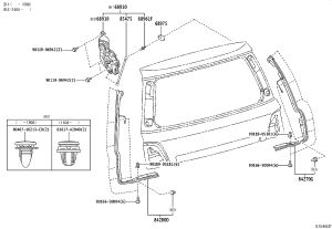 Tail Cover Elevating Sensor 84280-60090 for Toyota Land Cruiser
