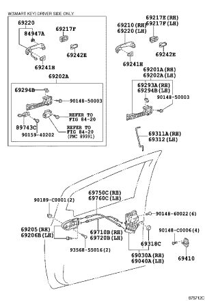 Electronic key harness bracket 89743-47020 for Toyota RACTIS
