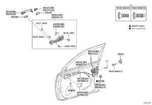 Front Door Inner Pull Handle Cable 69710-60030 for Toyota 4RUNNER