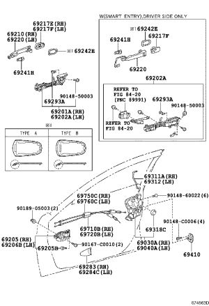 Outside Door Handle 69210-0N010 for Toyota Camry