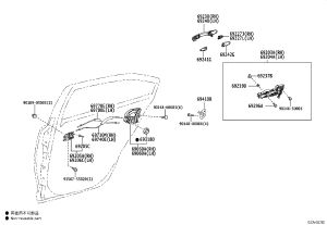 Rear Right Door Lock Actuator 69050-33131 for Toyota Auris