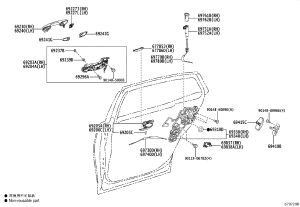 Rear Door Outer Handle 69210-50071 for Lexus LS500