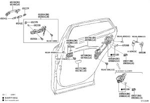 Rear Left Door Lock Actuator 69060-33120 for Toyota 4RUNNER