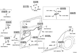 Rear Door Latch 69440-28060 for Toyota ALPHARD