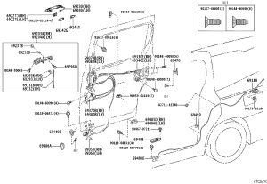 Rear Door Latch 69470-58010 for Toyota ALPHARD