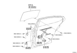 Rear Right Window Motor 85710-33360 for Lexus ES350