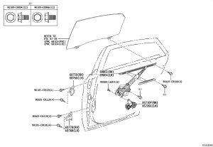 Left Rear Window Regulator Bracket 69802-0R040 for Toyota AVALON