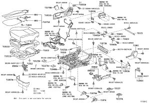 Passenger Seat Cushion Frame 72010-50101 for Lexus LS460