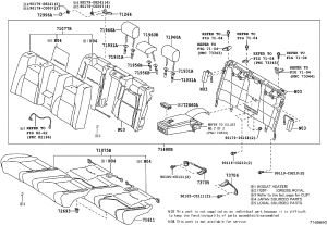 Rear Center Seat Headrest 71960-0N060A1 for Toyota Crown