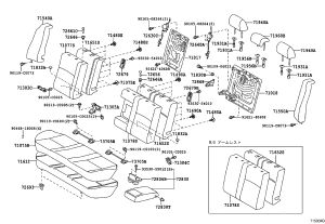 Rear seat center armrest box 72830-02461-B1 for Toyota Corolla