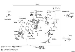 Rear Seat Back Cover (Left) 71078-50690A3 for Lexus LS460